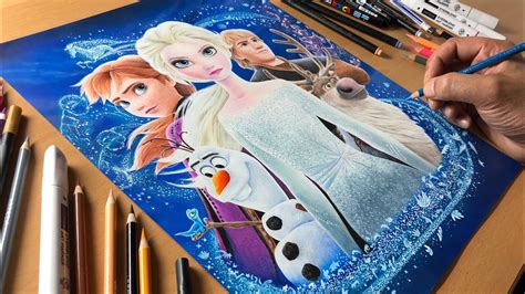 Frozen 2 Artwork - Timelapse | Artology - YouTube