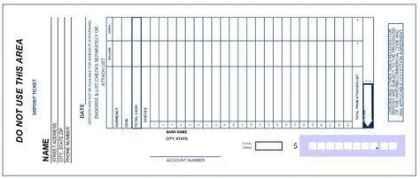 Printable PDF Deposit Slip Sample | Excel spreadsheets templates, Spreadsheet template, Excel ...