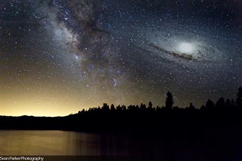 Milky Way & Andromeda Galaxy Collision by Sean Parker / 500px