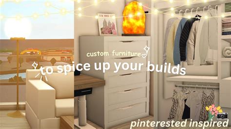 🚧custom furniture to spice up your builds | custom furniture tutorial | bloxburg speedbuild ...