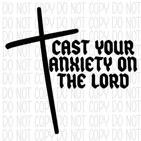 Cast Your Anxiety Cross DTF Transfer – We Print U Press DTF Transfers