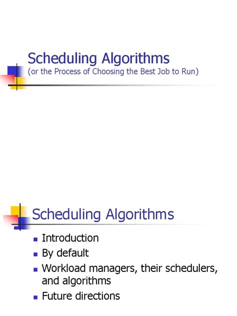 Scheduling Algorithms | Scheduling (Computing) | Genetic Algorithm