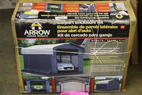 Arrow Carport Enclosure Kit - Matthews Auctioneers