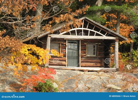 Rustic Cabin By A Lake Royalty Free Stock Image - Image: 6800666