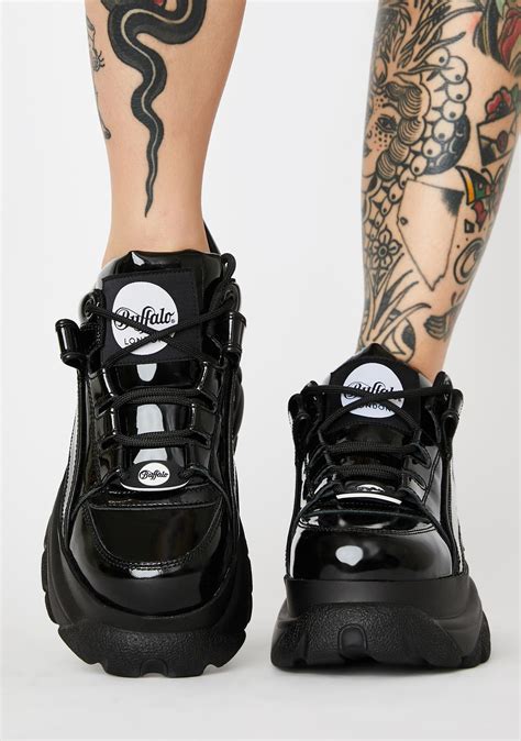 Buffalo London Classic Low Patent Leather Sneakers | Dolls Kill