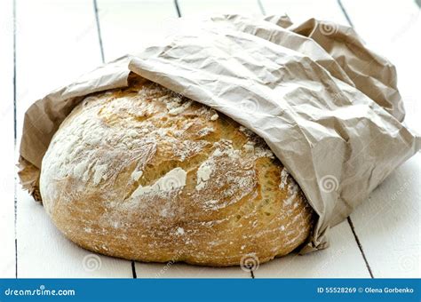 Rustic loaf of bread stock image. Image of natural, bake - 55528269