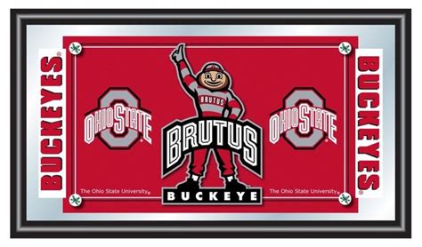 Ohio State University and Mascot Framed Mirro - Contemporary - Home Decor - by ivgStores