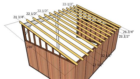 16x24 Run In Shed Roof Plans | HowToSpecialist - How to Build, Step by ...