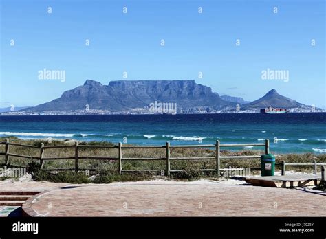 Table Mountain as seen from Milnerton beach, Cape Town, South Afirca Stock Photo - Alamy