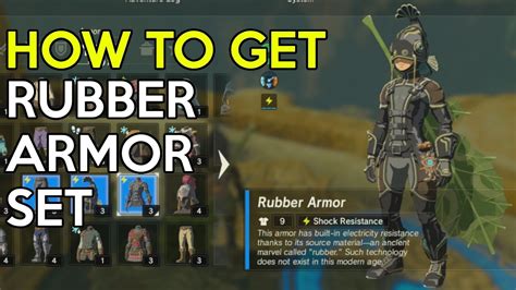 How To Get Rubber Armor Set (Trial Of Thunder Shrine Quest) - Legend Of Zelda Breath Of The Wild ...