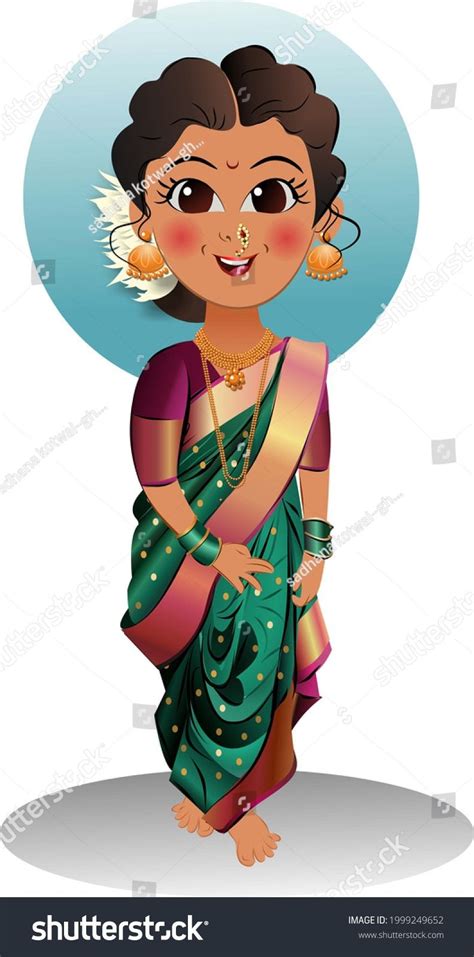 Maharashtrian beauty | Animation art character design, Indian ...