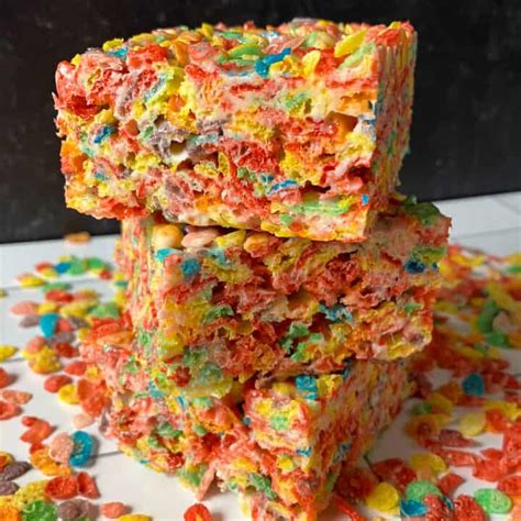 Fruity Pebbles Cereal Bars Recipe (Fruity Pebble Crispy Treats)