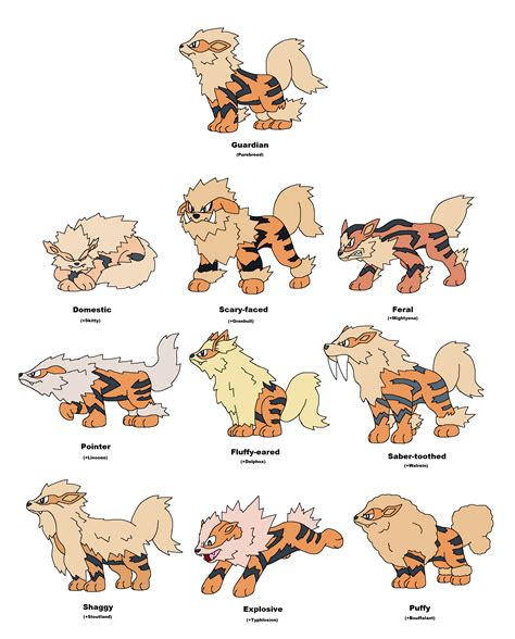 Arcanine variations by JWNutz on DeviantArt