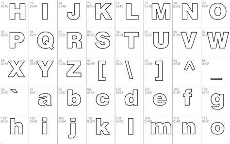 Helvetica Black Hollow Windows font - free for Personal