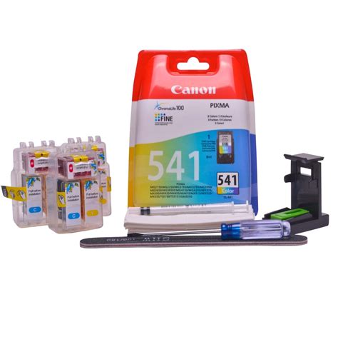 Refillable CL-541 Colour Pod Cheap printer cartridges for Canon Pixma MX475 5226B005AA dye ink