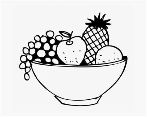 Black And White Fruit Basket Clipart , Free Transparent Clipart ...