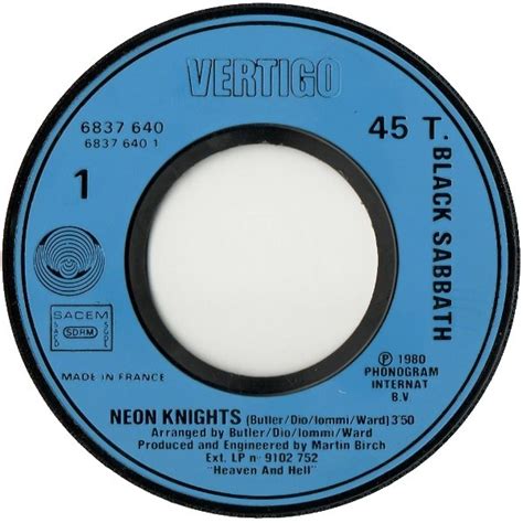 Black Sabbath - Neon Knights / Walk Away (1980, Vinyl) | Discogs