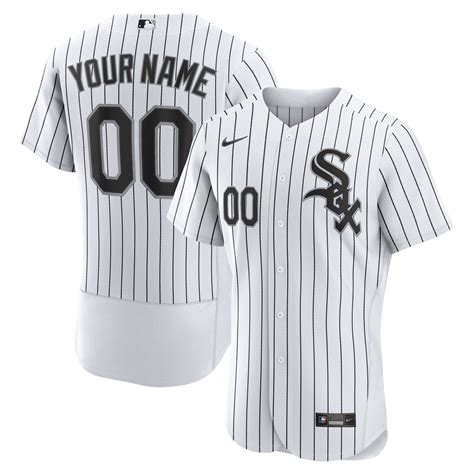 Men's Chicago White Sox Nike White Home Authentic Custom Jersey