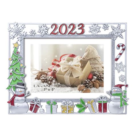 LARAINE Picture Photo Frame 5x7 Metal 2023 Christmas High Definition ...