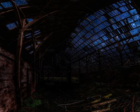 Looking Through an Abandoned Barn at Night | Architecture photo, Abandoned, Night photos