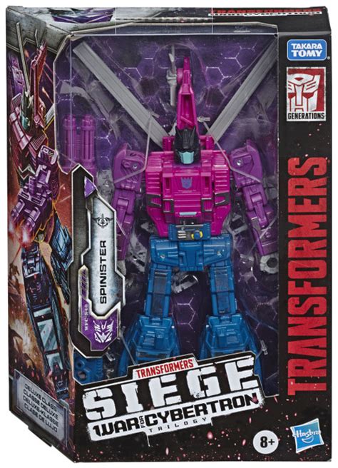 Transformers War for Cybertron Siege Spinister Deluxe Action Figure Hasbro Toys - ToyWiz