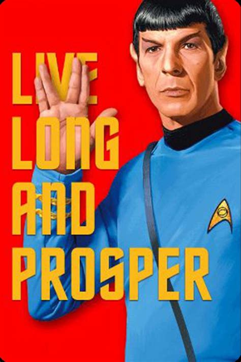 $3.99 - Star Trek Spock Live Long And Prosper Movie Poster Fridge Magnet 3.5" X 2.5" #ebay # ...