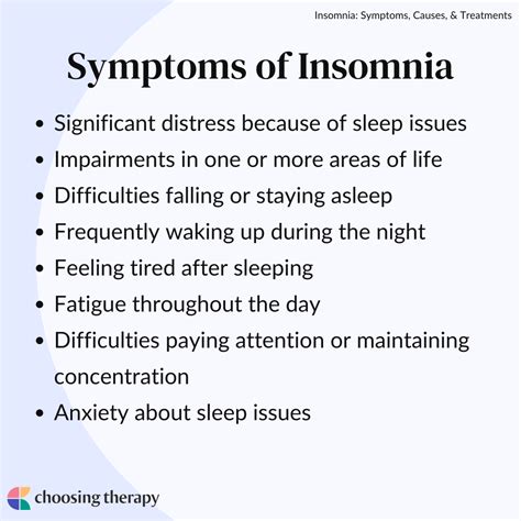 Insomnia: Symptoms, Causes, & Treatments | ChoosingTherapy.com