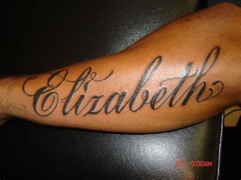 Elizabeth Tattoo Name On Arm - Tattoomagz.com › Tattoo Designs / Ink-Works Gallery | Name ...