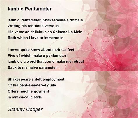 Iambic Pentameter Poems About Nature - Infoupdate.org