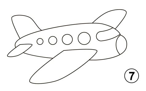 How to Draw an Airplane in 7 Easy Steps (for Kids) - VerbNow