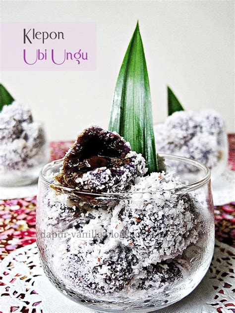 Dapur Vanilla: Klepon Ubi Ungu