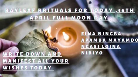 Eigi Aningba Apamba Thungnaba☆Full Moon Day Rituals 🌟🌝🌝🌟Bay Leaf Ritual ...