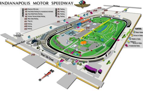 Indianapolis Motor Speedway Map - Indianapolis Motor Speedway • mappery