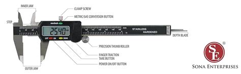 Amazon.com: SE 784EC 6" Electric Digital Caliper in Both SAE and Metric ...