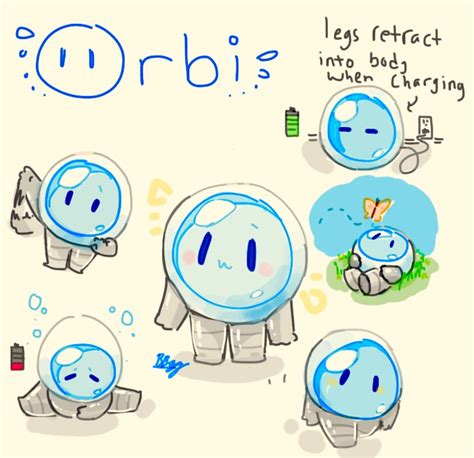 Orbi, my robot OC by beachblu3 on DeviantArt