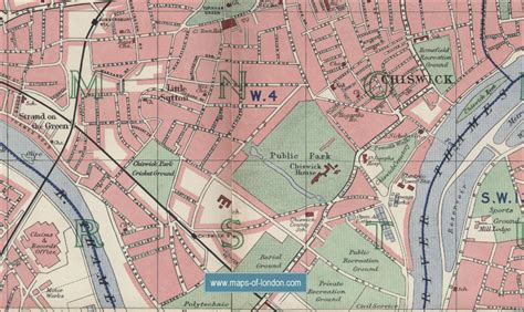 Map of Chiswick, London