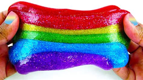 Rainbow Glitter Slime DIY Fun & Easy How to Make Slime - Sparkly Shimmery Slime