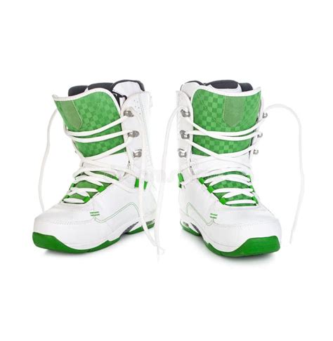 White Snowboard boots stock photo. Image of equip, seasonal - 36607968