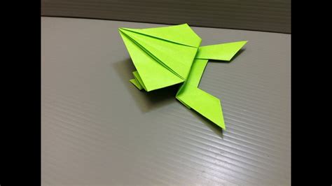 Daily Origami: 142 - Jumping Frog - YouTube