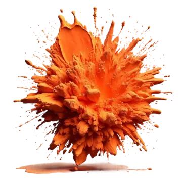 Orange Paint Splashes On Grey Background 3d Render Illustration, Orange Paint Splashes, On Grey ...