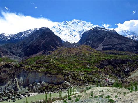 Mighty Rakaposhi mountain stock image. Image of altitude - 122425443