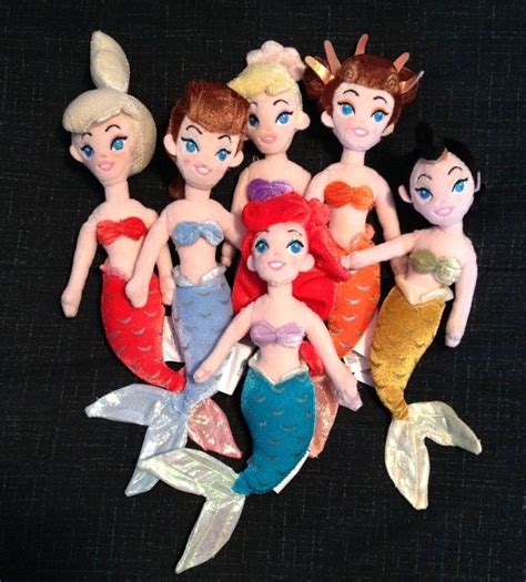 Little Mermaid Ariel and her Sisters Plush Dolls Disneystore | Ariel the little mermaid, The ...