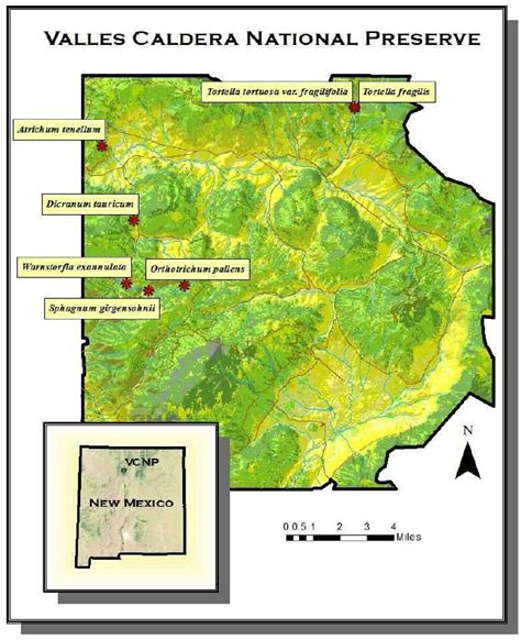 Map of the Valles Caldera National Preserve (VCNP) in New Mexico, with... | Download Scientific ...