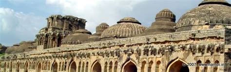 Monuments | Temples | Hills | Attractions to Visit in Hampi Elephant Stables