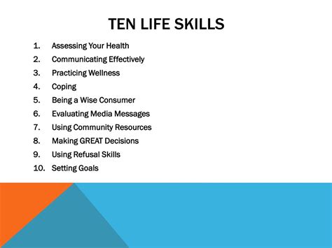 PPT - Life Skills for a Healthy Life PowerPoint Presentation, free ...