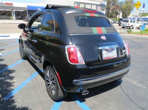 Sell used 2012 Fiat 500 Convertible Gucci Limited Edition in La Jolla ...