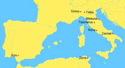 The Battle of Ticinus River -- 218 BC