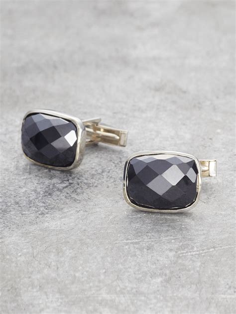 Black Onyx Cufflinks | LUNESSA