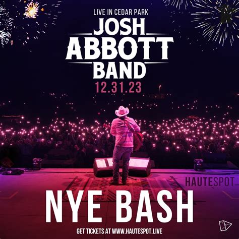 Josh Abbott Band - New Year's Eve Show Live in Cedar Park, Tx at Haute ...