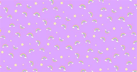 Abstract pattern rainbow and clouds kawaii wallpaper background ...